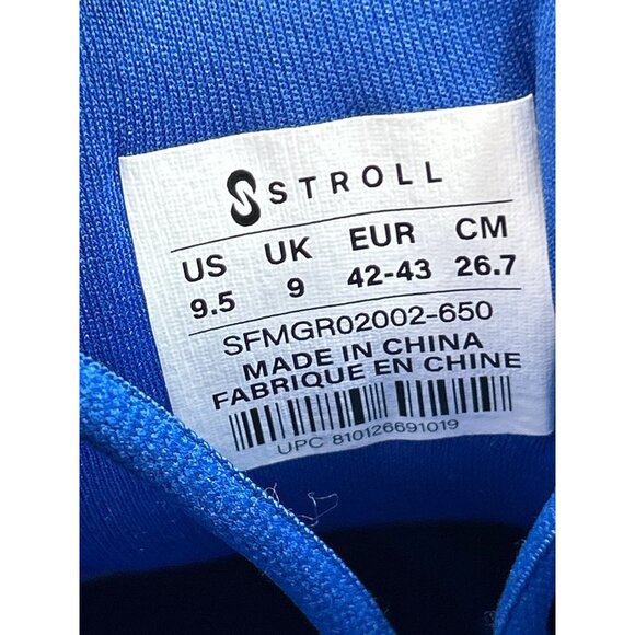 Stroll Mens Stylish Cobalt Blue Athletic Golf Sneakers Size 9.5